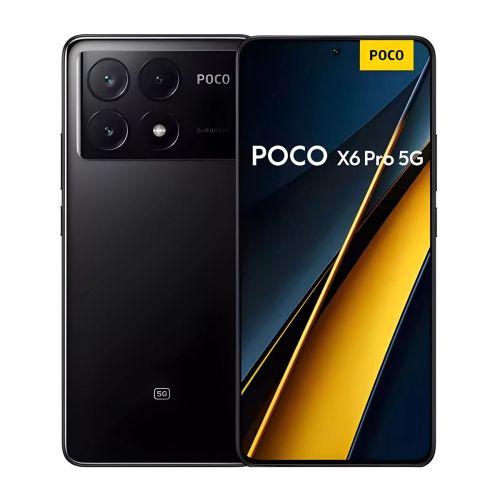 Смартфон Poco X6 Pro, 5G, Dual SIM, 12GB RAM, 512GB, черен, със зарядно