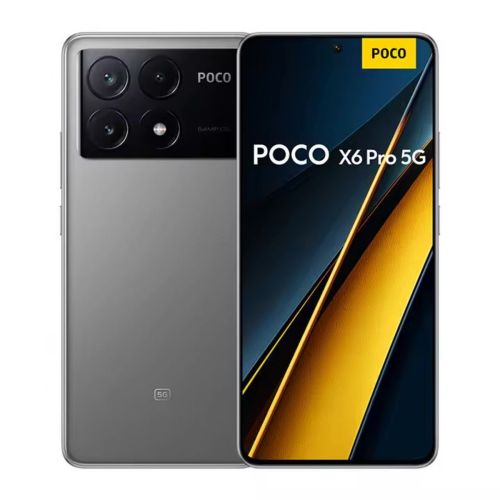 Смартфон Poco X6 Pro, 5G, Dual SIM, 12GB RAM, 512GB, сив, със зарядно