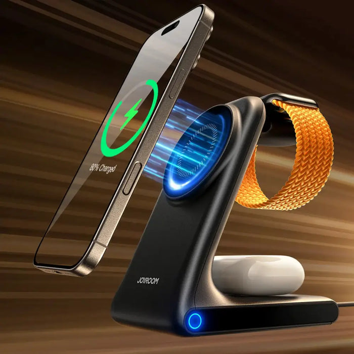Безжично зарядно устройство Joyroom JR-W15 3 в 1 зарядна
