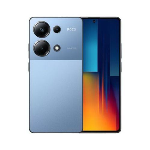 Смартфон Poco M6 Pro, 4G, Dual SIM, 12GB RAM, 512GB, син, със зарядно