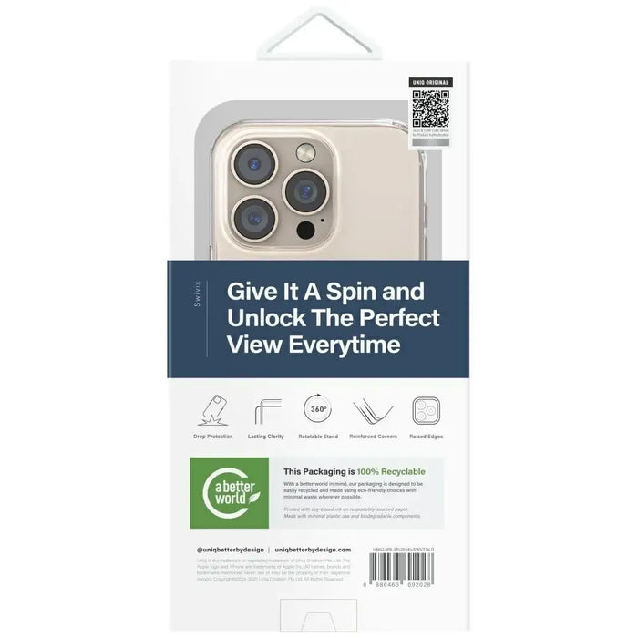 Калъф Uniq Swivix 360 с въртяща се стойка за iPhone 16