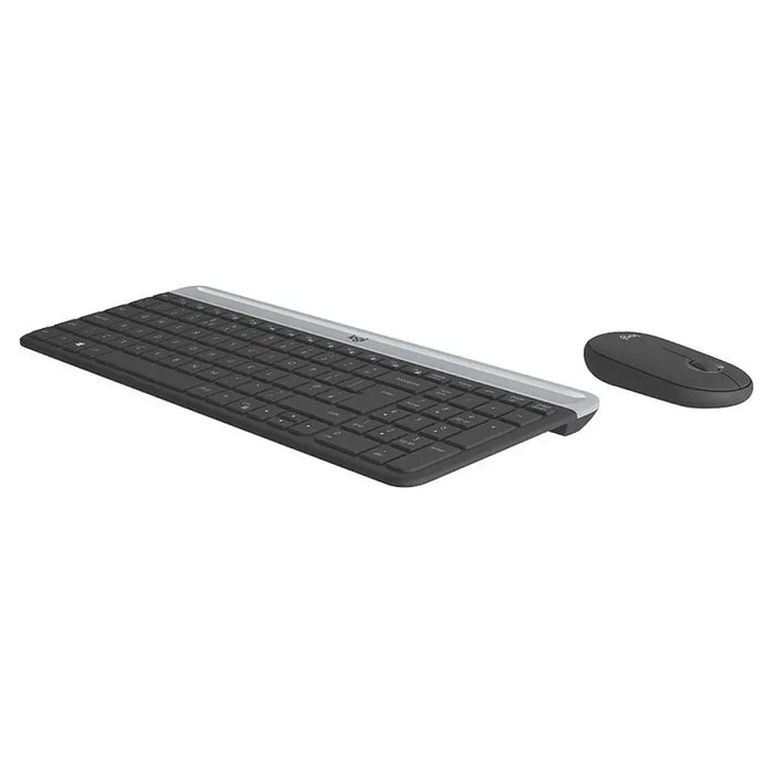 Клавиатура с мишка Logitech 920-009190 Черен Сив френски