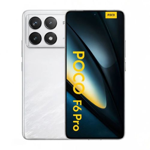 Смартфон Poco F6 Pro, 5G, Dual SIM, 12GB RAM, 512GB, бял, със зарядно