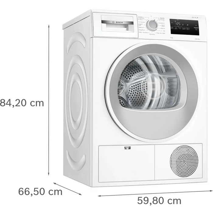 Пералня със сушилня с термопомпа BOSCH WTH85077PL Серия 4 8