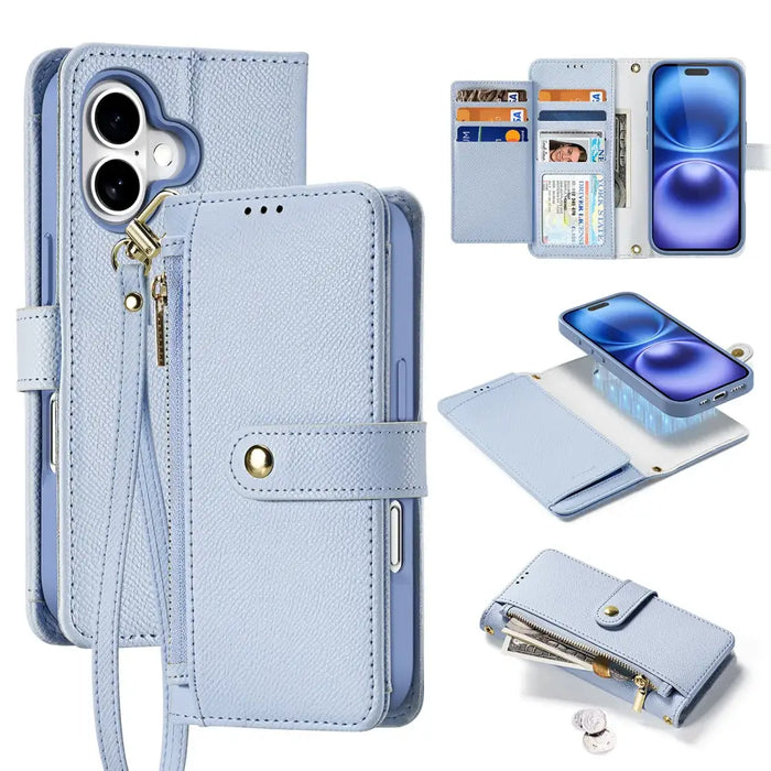 Кожен калъф Dux Ducis Lawa за iPhone 16 със свалящ