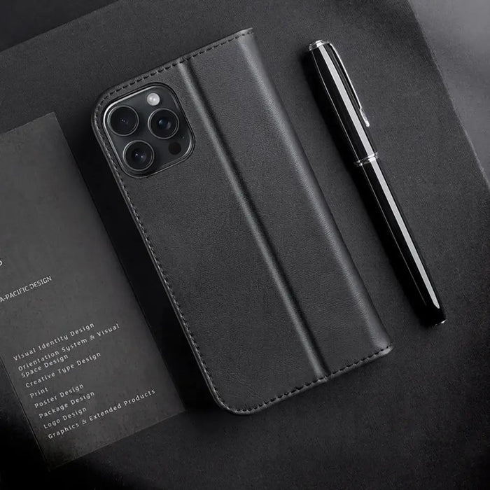 Калъф Dux Ducis Hivo iPhone 16 Pro с флип и RFID защита