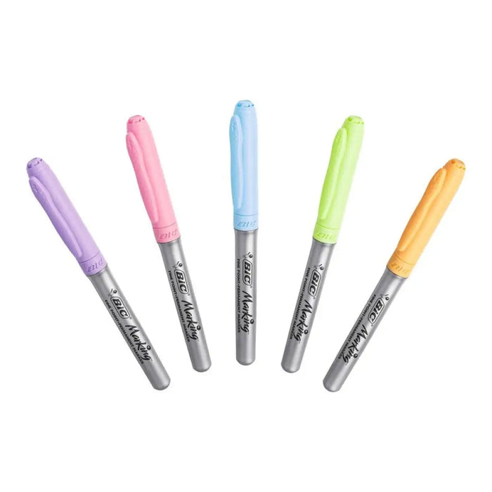 ПЕРМ. МАРКЕР 5 ЦВЯТА ПАСТЕЛ INTENSITY ЗА РАЗЛ.ПОВЪРХНОСТ BIC