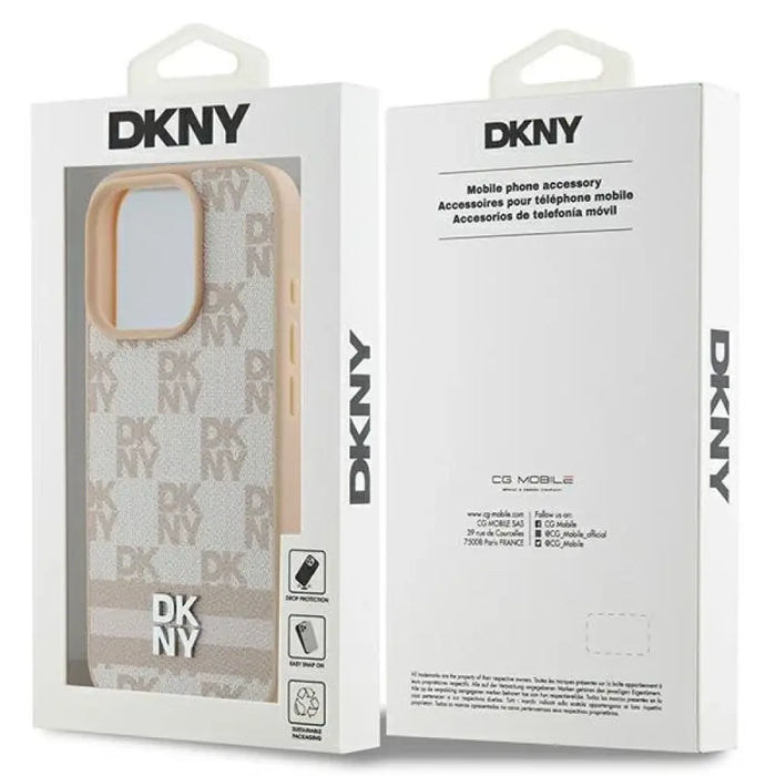 Калъф за iPhone 16 Pro Max DKNY с карирана шарка