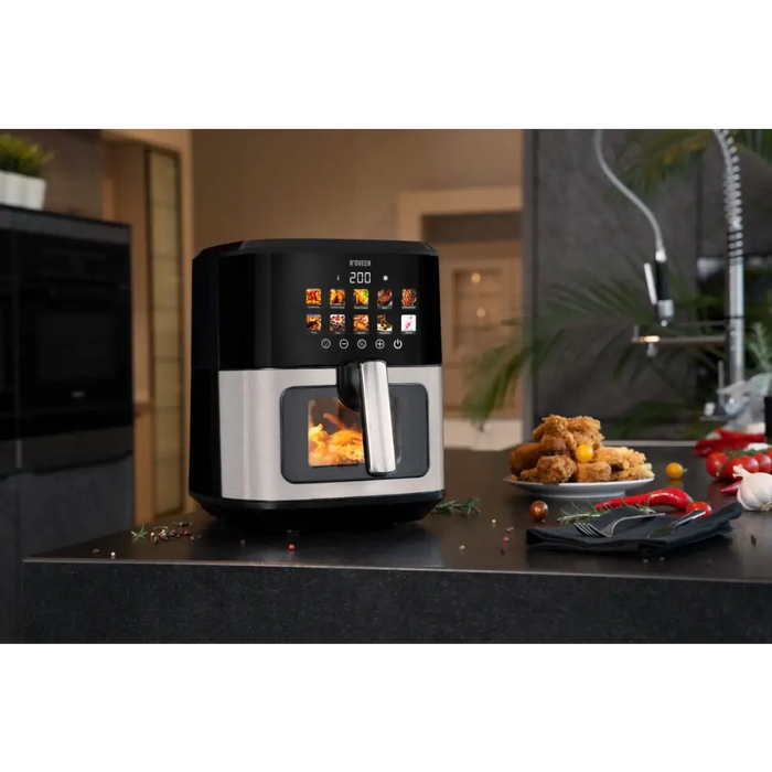 N’oveen AF770 X-LINE Фритюрник без мазнина Черен Сребрист