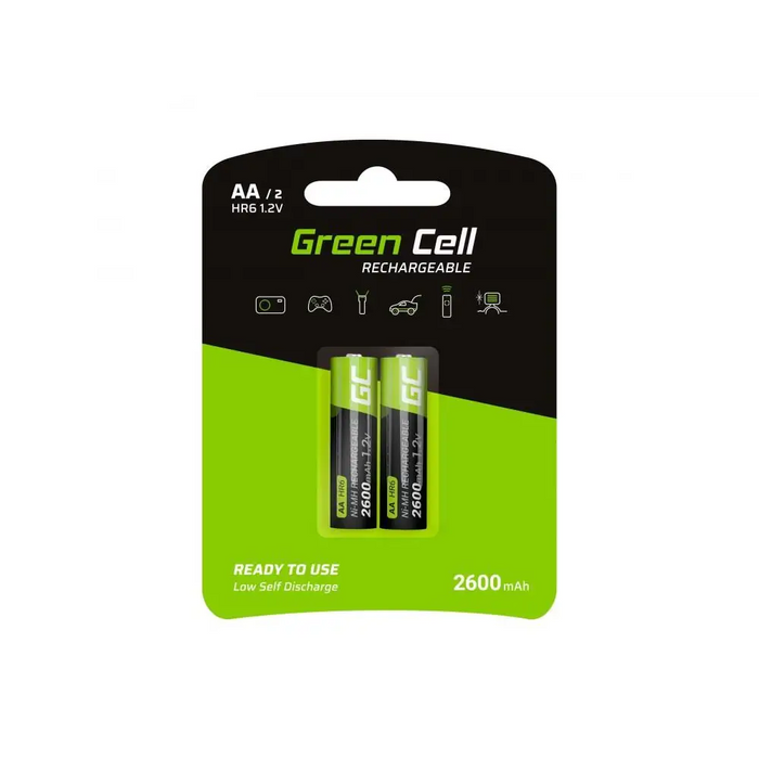 Акумулаторна Батерия GP R6 AA 2600mAh NiMH 2 бр. GR05 GREEN