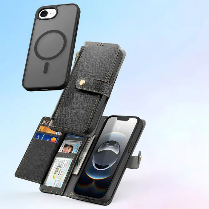 Кожен калъф Dux Ducis Lawa за iPhone 16e със свалящ