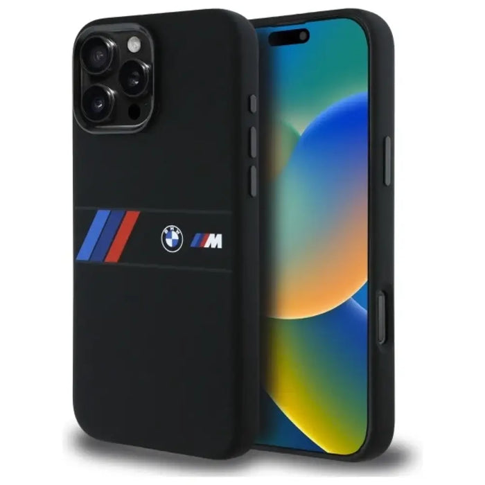 Силиконов калъф MagSafe със средна лента BMW за iPhone 16