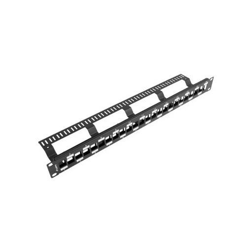 Празен пач панел Lanberg 24 порта 1U шахматно разположен