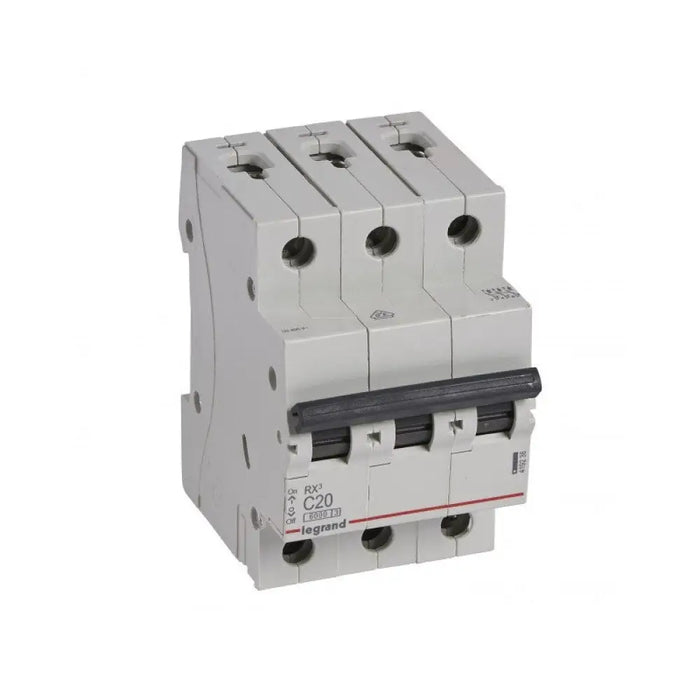 ТРИПОЛЮСЕН АВТОМАТИЧЕН ПРЕКЪСВАЧ RX³-MCB 3P C 20A 6KA