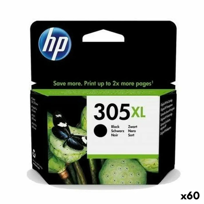 Оригиална касета за мастило HP 305XL Черен (60 броя)
