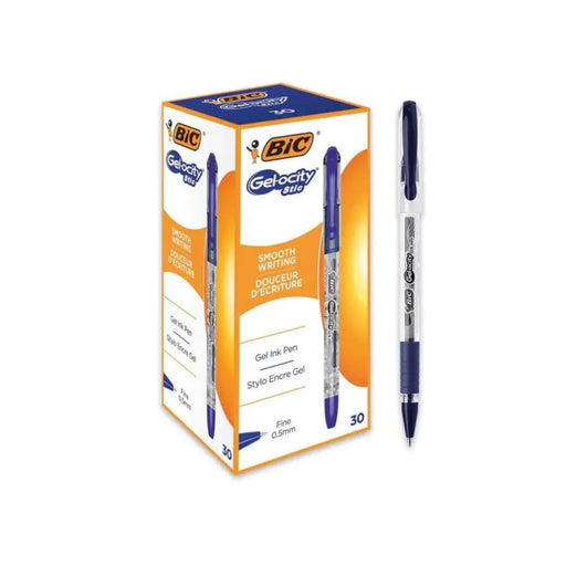 ХИМИКАЛ GELOCITY STIC ПИШЕЩ В СИН ЦВЯТ 30 БР. BIC