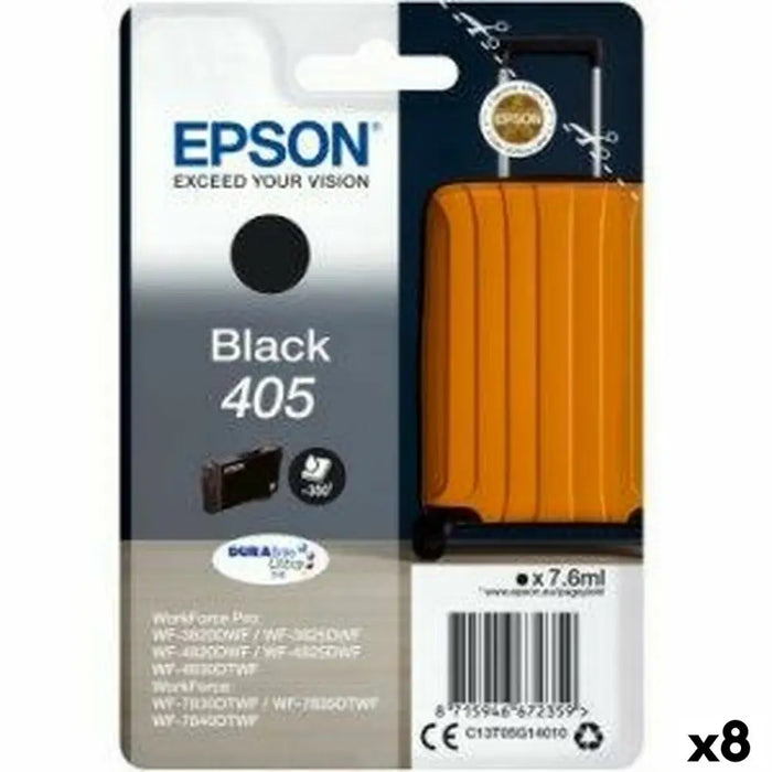 Оригиална касета за мастило Epson 405 Черен (8 броя)