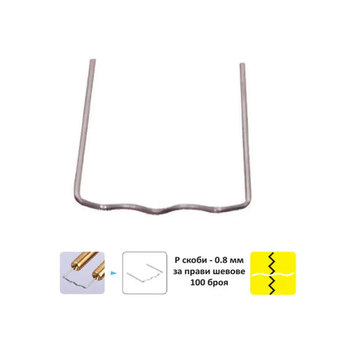 СКОБИ ЗА ПОЯЛНИК ЗА ПЛАСТМАСА ТИП P 100 БРОЯ NEXTOOL ST-P100