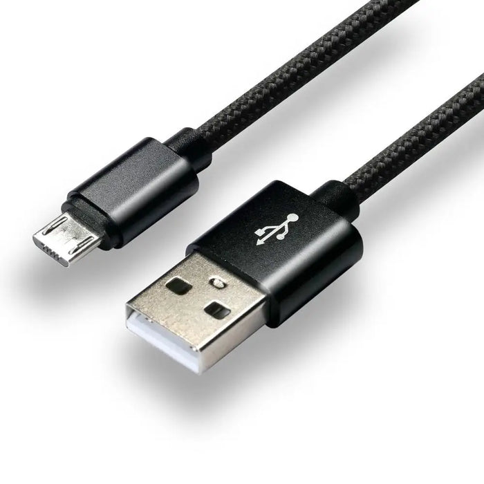 everActive кабел micro USB 1m - Черен оплетен бързо