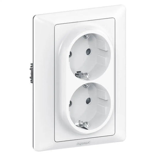 КОНТАКТ ДВОЕН МЕХАНИЗЪМ БЯЛ LEGRAND Valena Life