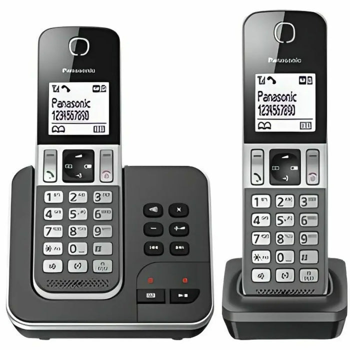 Безжичен телефон Panasonic KX-TGD322 Бял Черен Черен/Сив