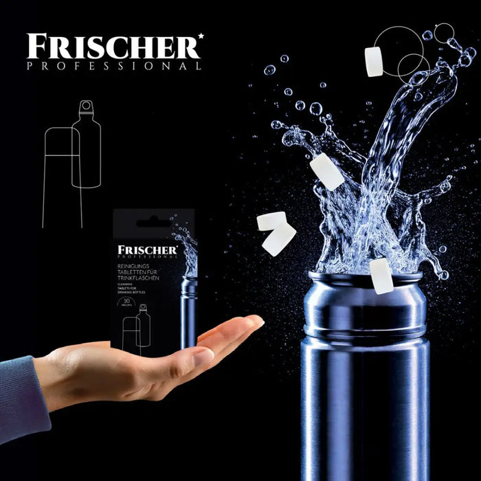 Таблетки за почистване на бутилки и термоси Frischer 10 бр.