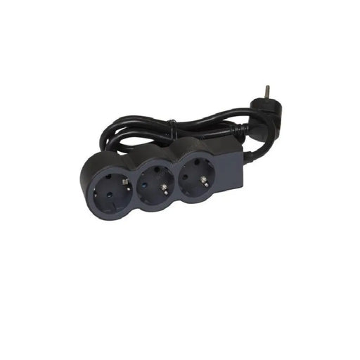 РАЗКЛОНИТЕЛ 3х ШУКО С КАБЕЛ 5м LEGRAND - ЧЕРНО/СИВ