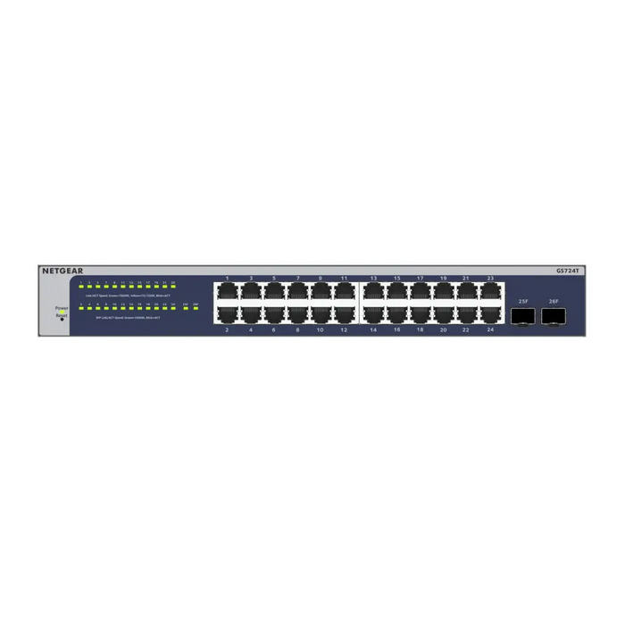 NETGEAR GS724T 24 портов Gigabit Smart Switch 2x комбиниран