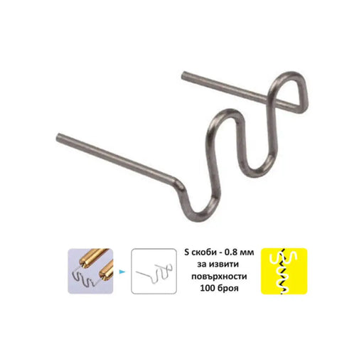СКОБИ ЗА ПОЯЛНИК ЗА ПЛАСТМАСА ТИП S 100 БРОЯ NEXTOOL ST-S100