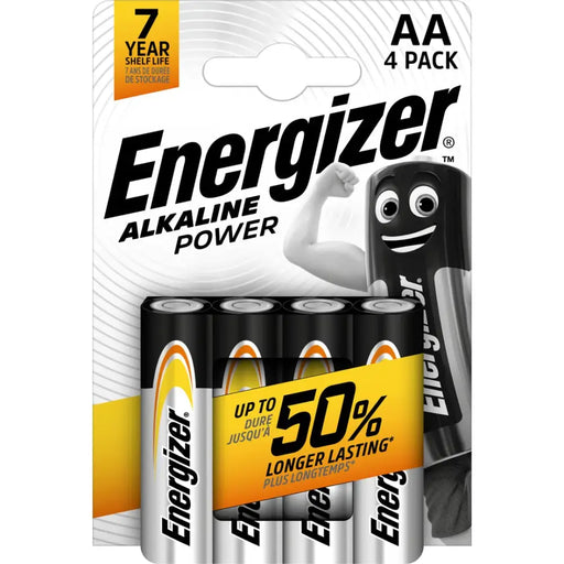 БАТЕРИЯ ENERGIZER АЛКАЛНА МОЩНОСТ AA LR6 БЛИСТЕР 4 БРОЯ
