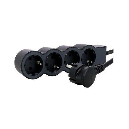 РАЗКЛОНИТЕЛ 4х ШУКО С КАБЕЛ 3м LEGRAND - ЧЕРНО/СИВ