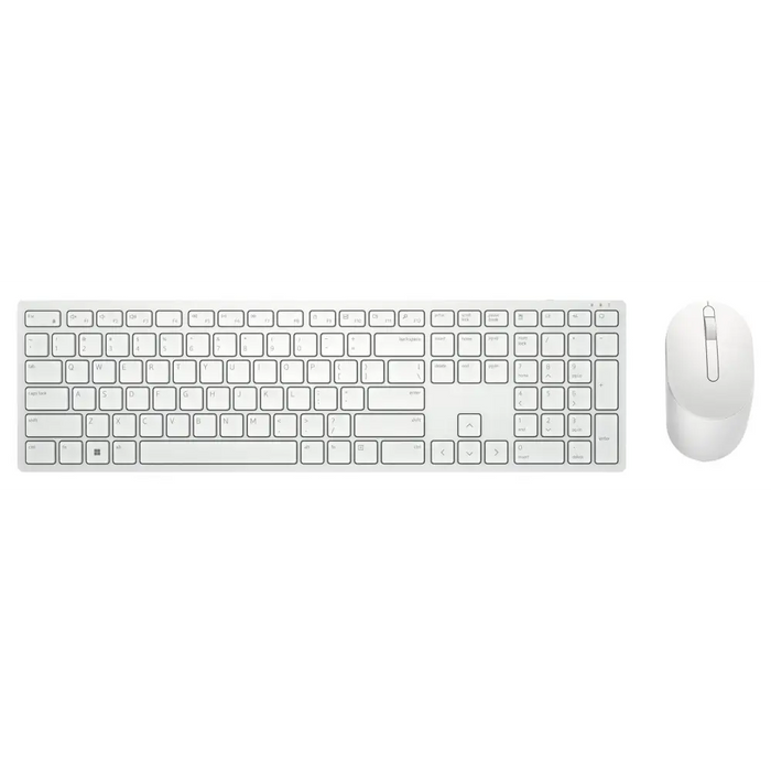 Комплект безжична мишка + клавиатура Dell KM5221W бяла