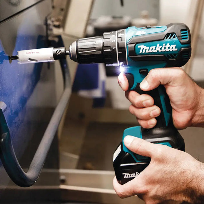 АКУМУЛАТОРНА БЕЗЧЕТКОВА УДАРНА БОРМАШИНА MAKITA DHP485RFJ