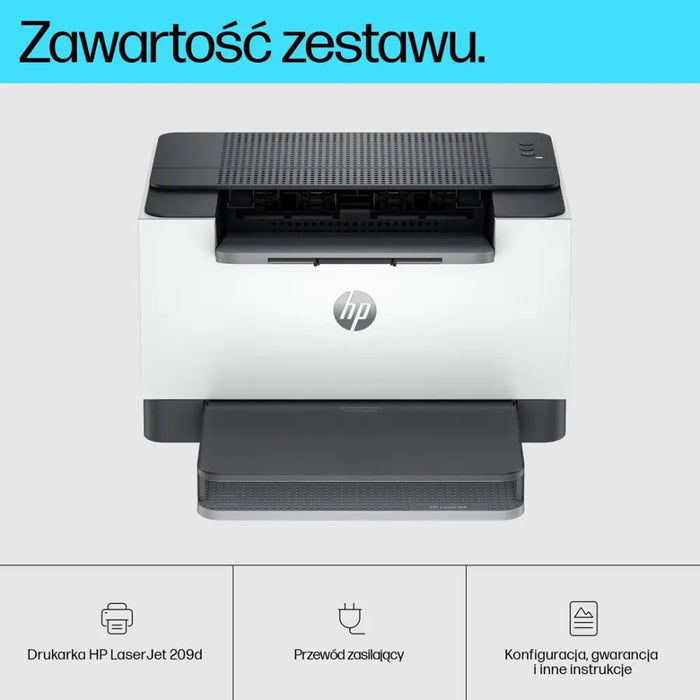Черно-бял принтер HP LaserJet M209d двустранен