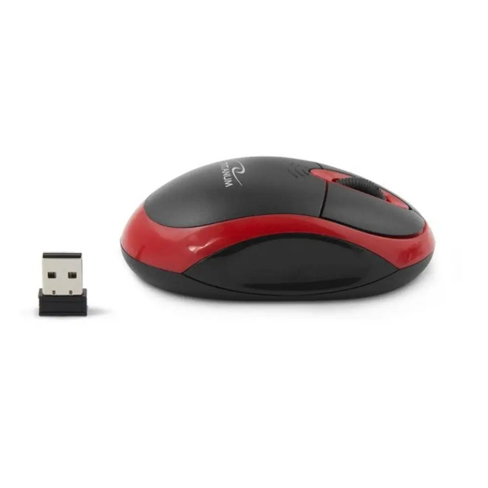 Безжична 3D мишка Titanum TM116E 2.4GHZ Черна / Червена