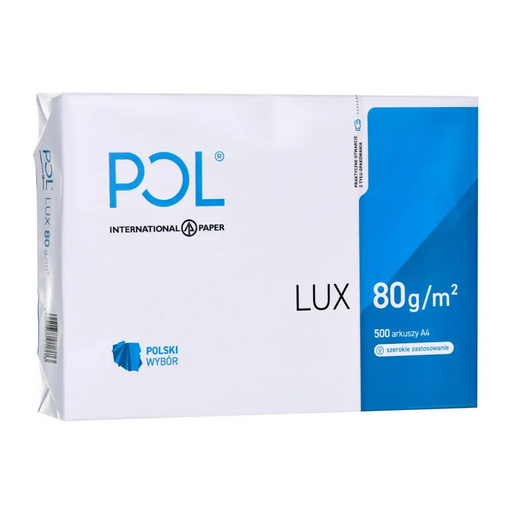 Копирна хартия офисна POLLUX (A4; 80g/m2; 500 листа; бяла