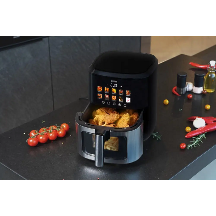 N’oveen AF770 X-LINE Фритюрник без мазнина Черен Сребрист