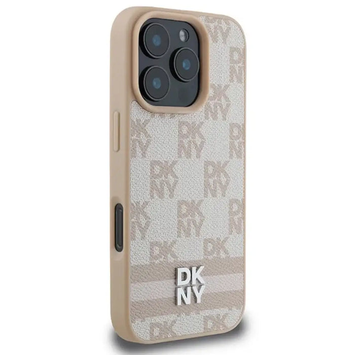 Калъф за iPhone 16 Pro Max DKNY с карирана шарка