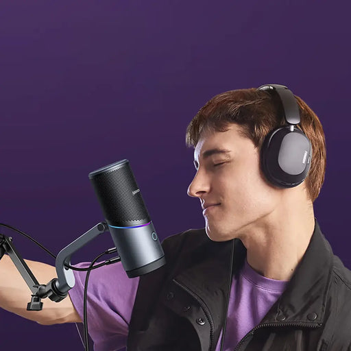 Настолен микрофон Ugreen CM769 с USB-A RGB LED - сребрист