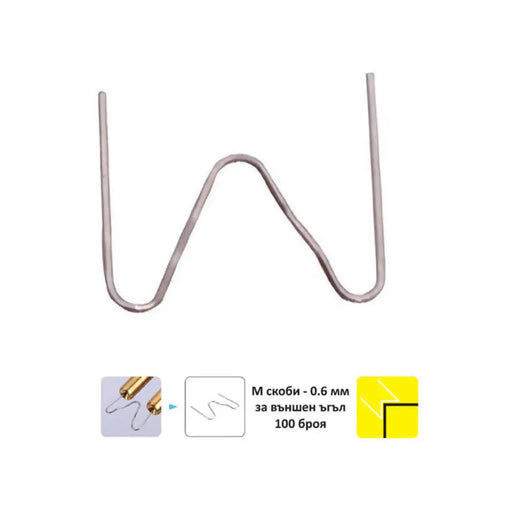 СКОБИ ЗА ПОЯЛНИК ЗА ПЛАСТМАСА ТИП М 100 БРОЯ NEXTOOL ST-M100