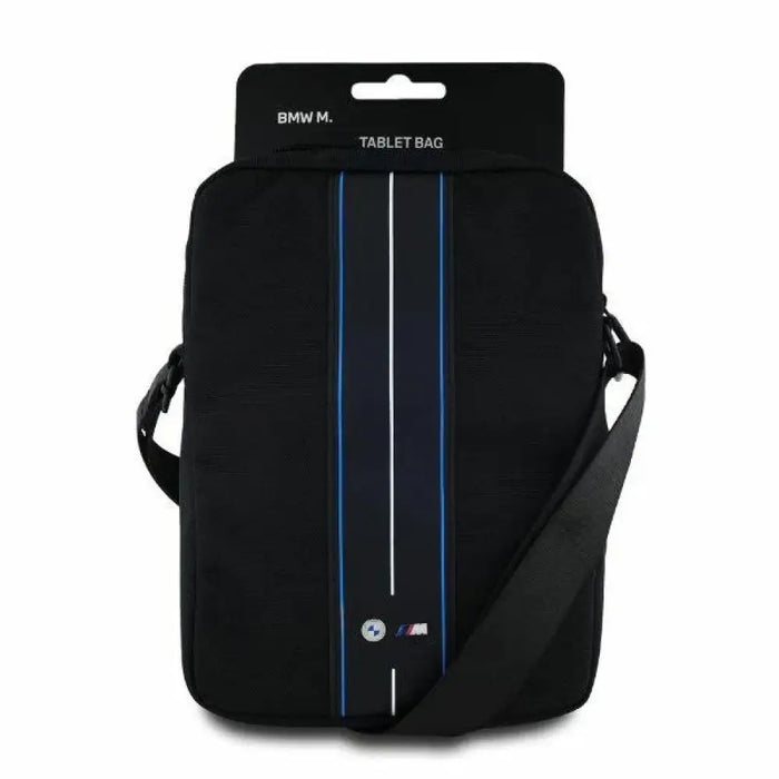 Чанта за таблет BMW Nylon Blue Stripe 10’’ - черна