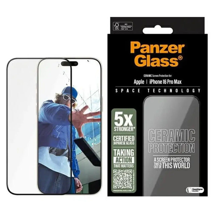 PanzerGlass керамичен протектор за екран iPhone 16 Pro Max
