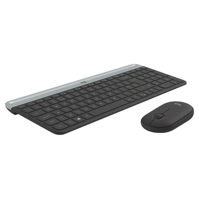 Клавиатура с мишка Logitech 920-009190 Черен Сив френски