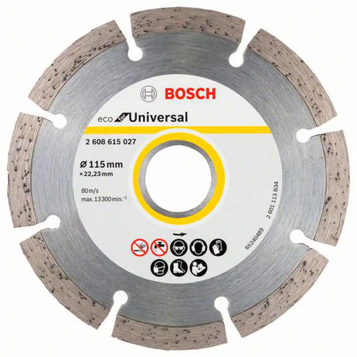 ДИАМАНТЕН ДИСК ЗА РЯЗАНЕ НА НЕМЕТАЛ BOSCH 115x22.23