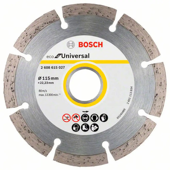 ДИАМАНТЕН ДИСК ЗА РЯЗАНЕ НА НЕМЕТАЛ BOSCH 115x22.23