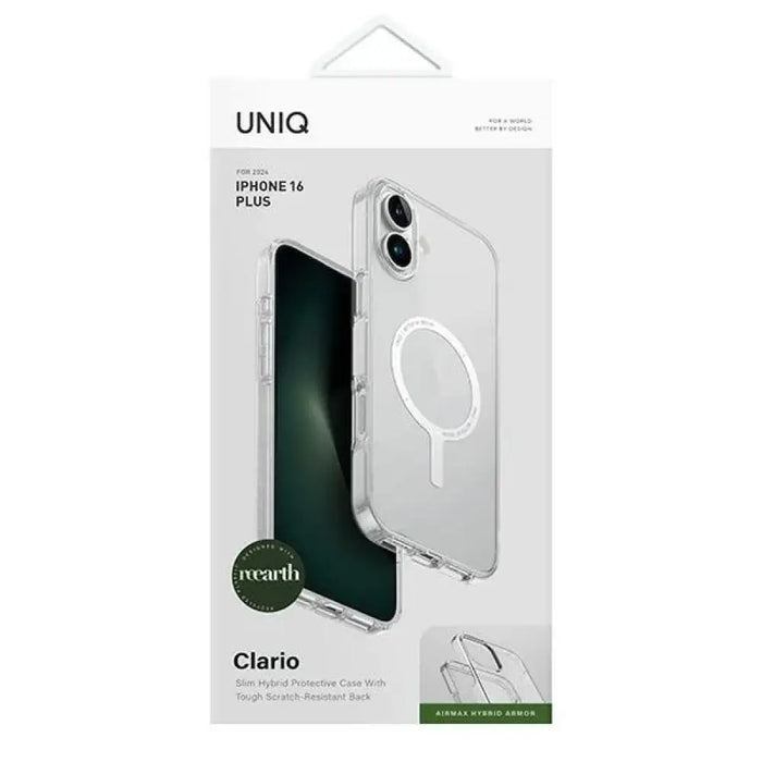 Прозрачен/прозрачен калъф за зареждане Uniq Clario iPhone
