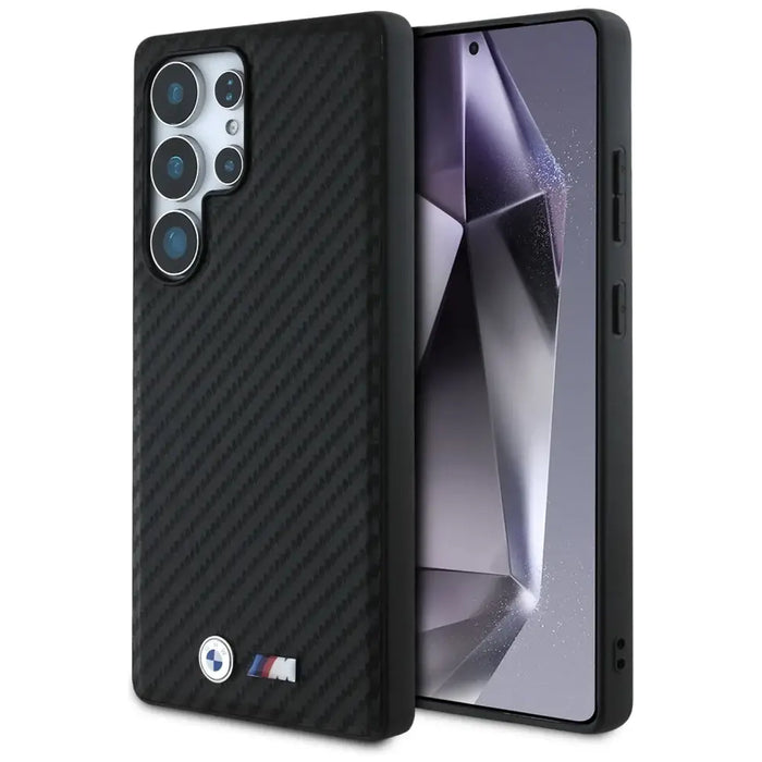 Кожен калъф BMW Carbon MagSafe за Samsung Galaxy S25 Ultra