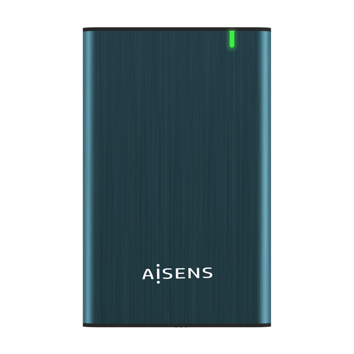 Корпус за твръд диск Aisens ASE-2525PB Син Морско син 2,5"