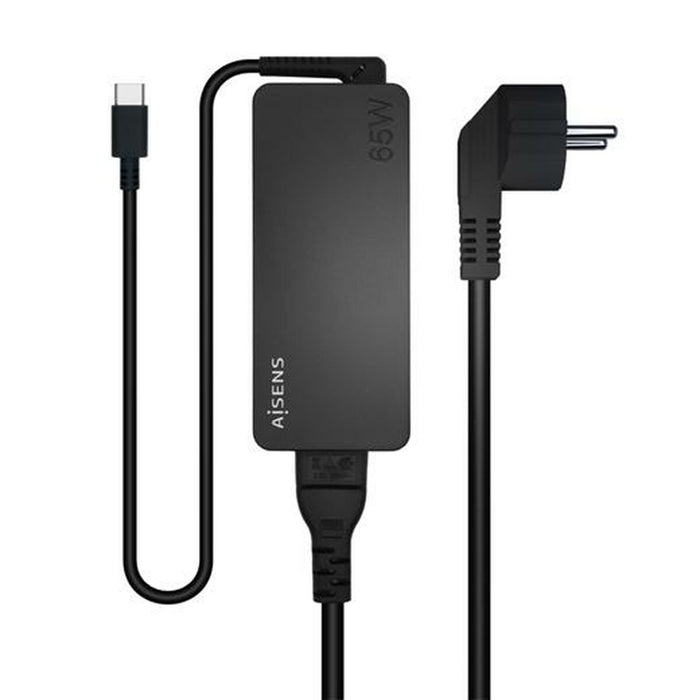 Зарядно за стена Aisens ASCH-1PD65D-BK 65 W Черен (1 броя)