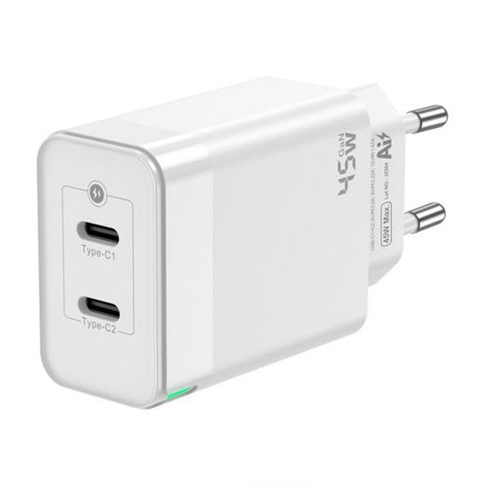 Зарядно за стена Aisens ASCH-45W2P005-W Бял 45 W (1 броя)